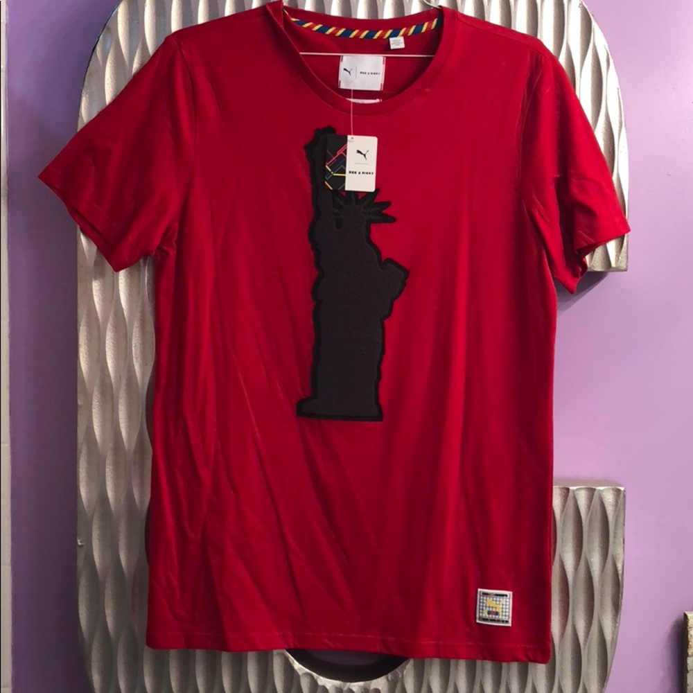 Dee & Ricky PUMA Statue of Liberty RED T-Shirt